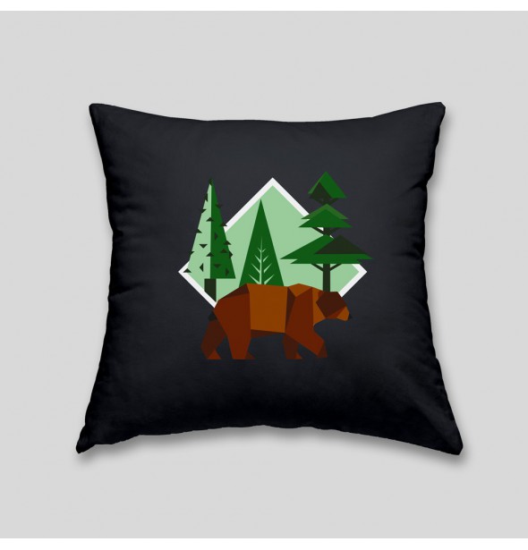 Brown bear cushion