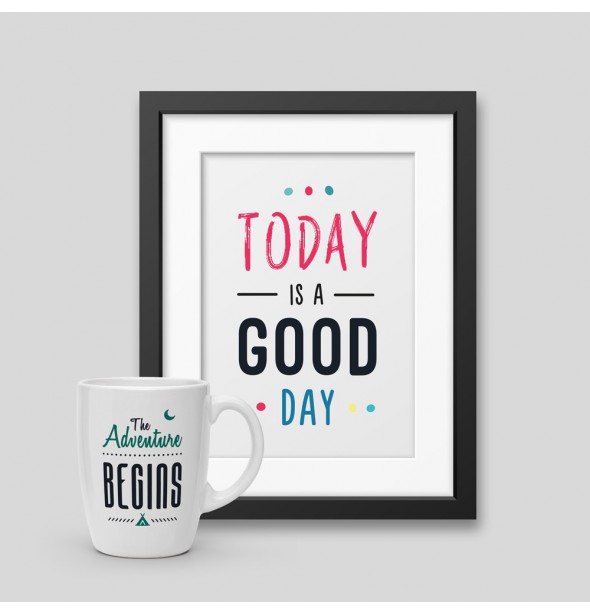 Pack Mug + Framed poster